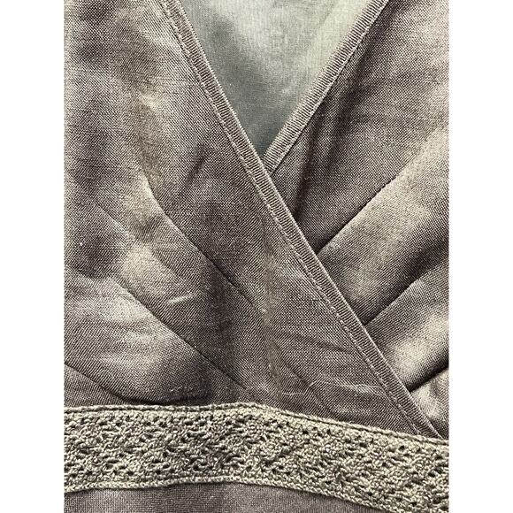 Jake's Sheath Dress US Womens Size 4 Brown Lined‎ Linen Knee Length Sleeveless - Picture 8 of 8